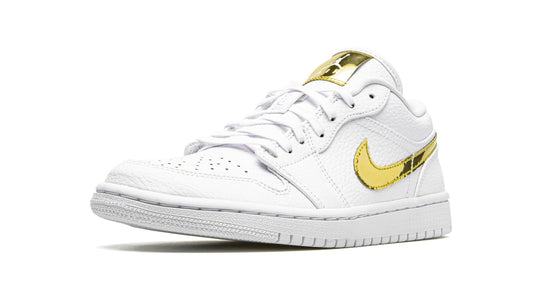AIR JORDAN 1 LO SE WMNS "White Metallic Gold" - image 2