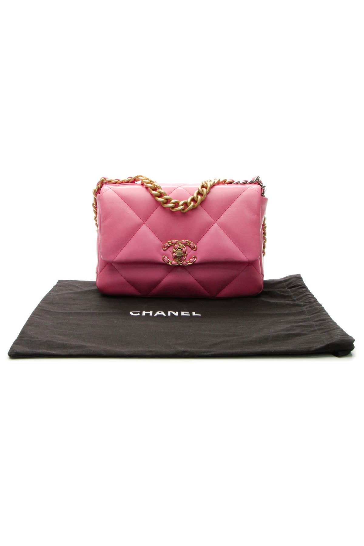 Quilted Chanel 19 Flap Bag - Pink - image 10