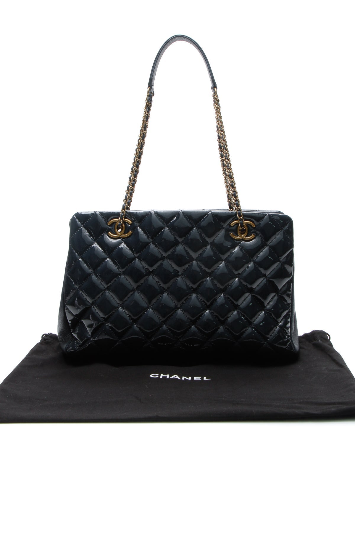 Quilted Small CC Eyelet Tote Bag - Blue - image 11