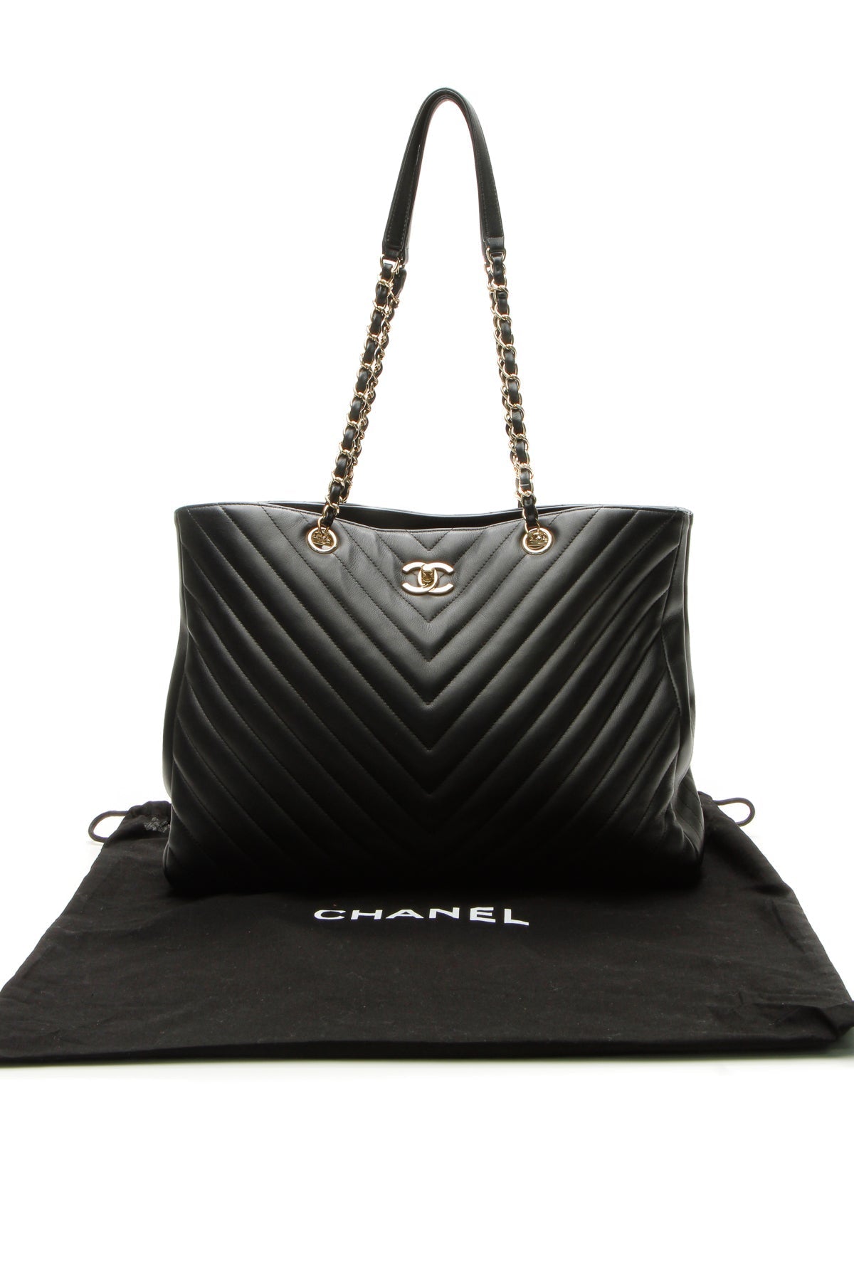 Chevron Tote Bag - Black - image 11