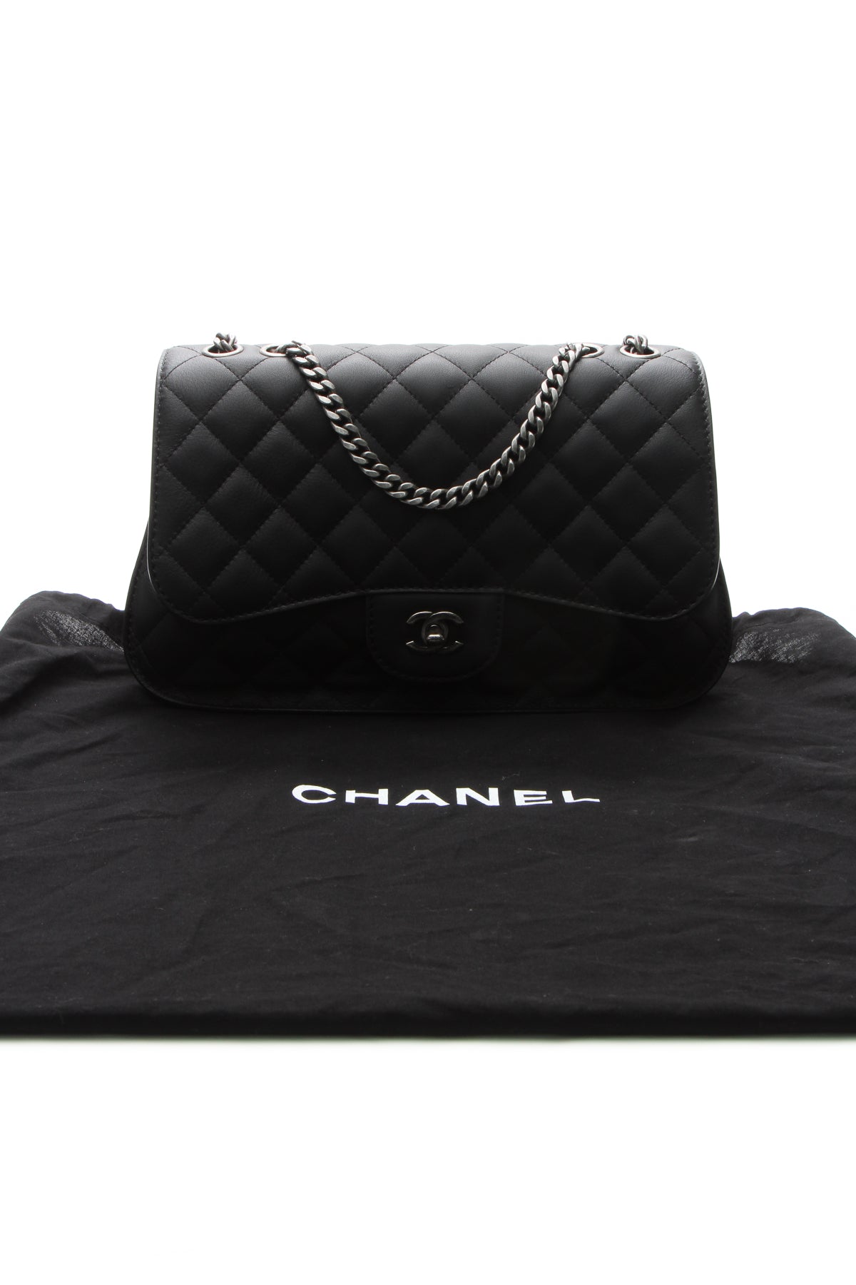 Accordion Flap Bag - Black - image 12