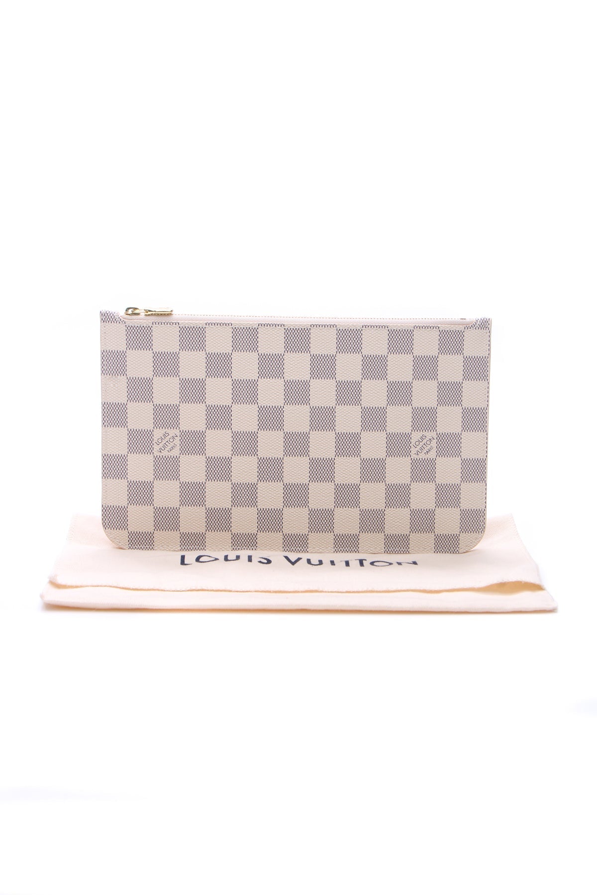 Louis Vuitton Neverfull Pouch Wristlet - Damier Azur - photo 9
