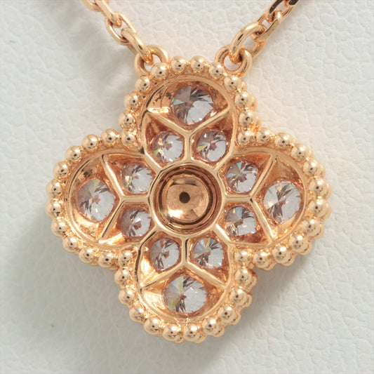 Van Cleef & Arpels Vintage Alhambra Yellow Gold Diamond Necklace - photo 2