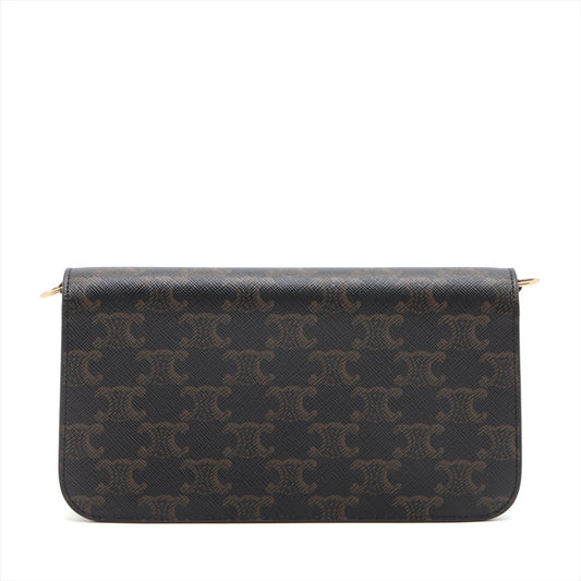 Celine Triomphe Canvas Chain Shoulder Bag - photo 2