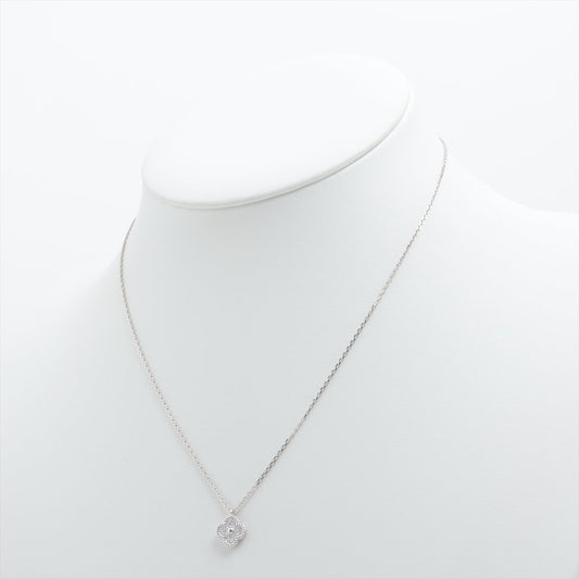 Van Cleef & Arpels Sweet Alhambra Diamond Necklace White Gold - photo 2
