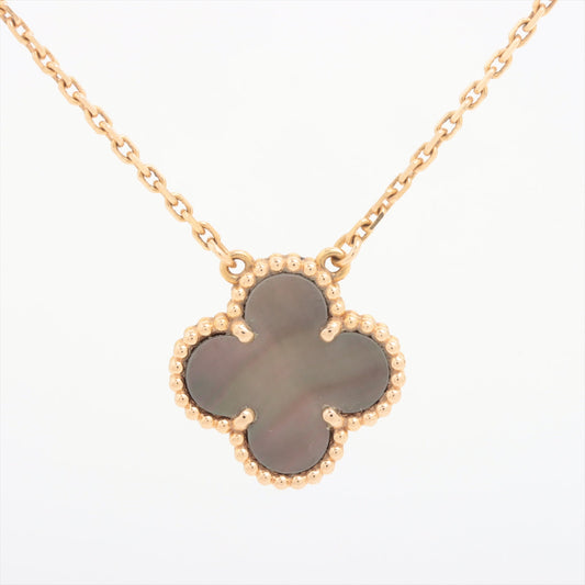 Van Cleef & Arpels Vintage Alhambra Grey Mother of Pearl Necklace - photo 2