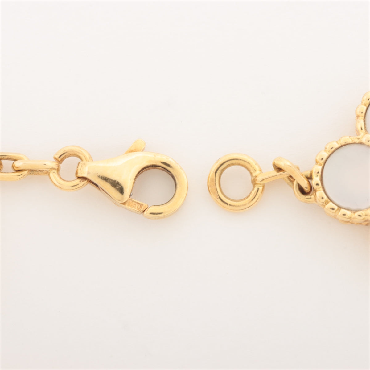 Van Cleef & Arpels Vintage Alhambra 5 Motifs Mother of Pearl Bracelet - photo 5