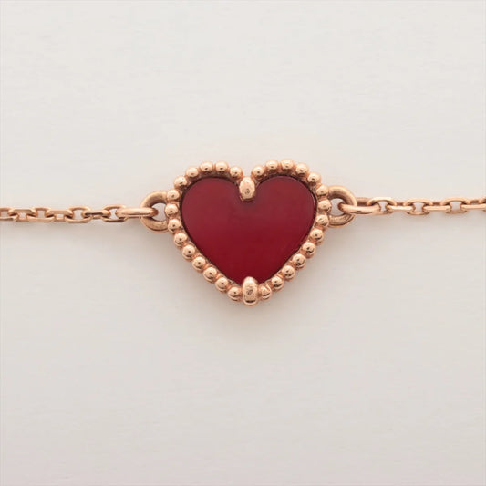 Van Cleef & Arpels Sweet Alhambra Hearts Carnelian Bracelet - photo 2
