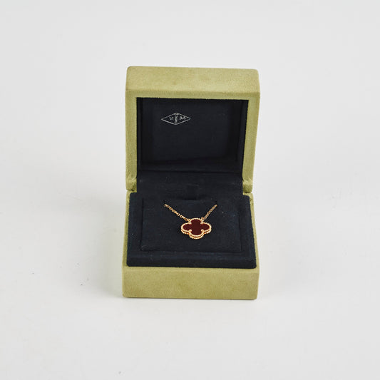 Van Cleef & Arpels Vintage Alhambra Carnelian Necklace 2020 - photo 2