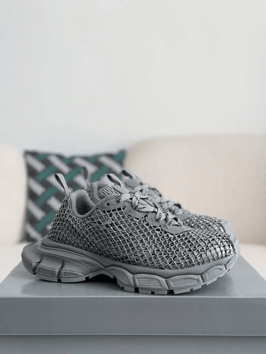 Balenciaga 3XL Sneaker Mesh Rhinestone - Grey - photo 2