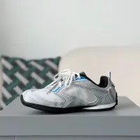 Balenciaga Radar Gradient Lines Sneaker - Silver, White & Blue - photo 10