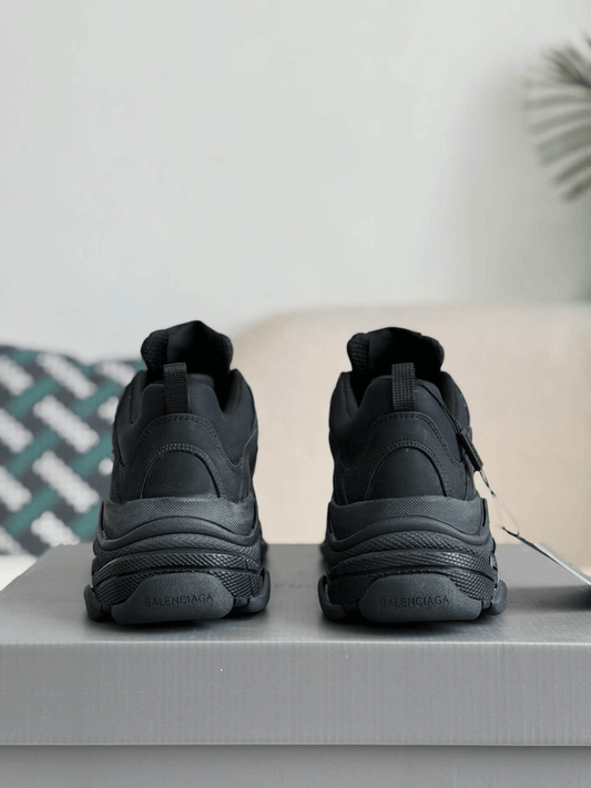 Balenciaga Triple S Sneaker - Full Black Nubuck & Mesh - photo 2