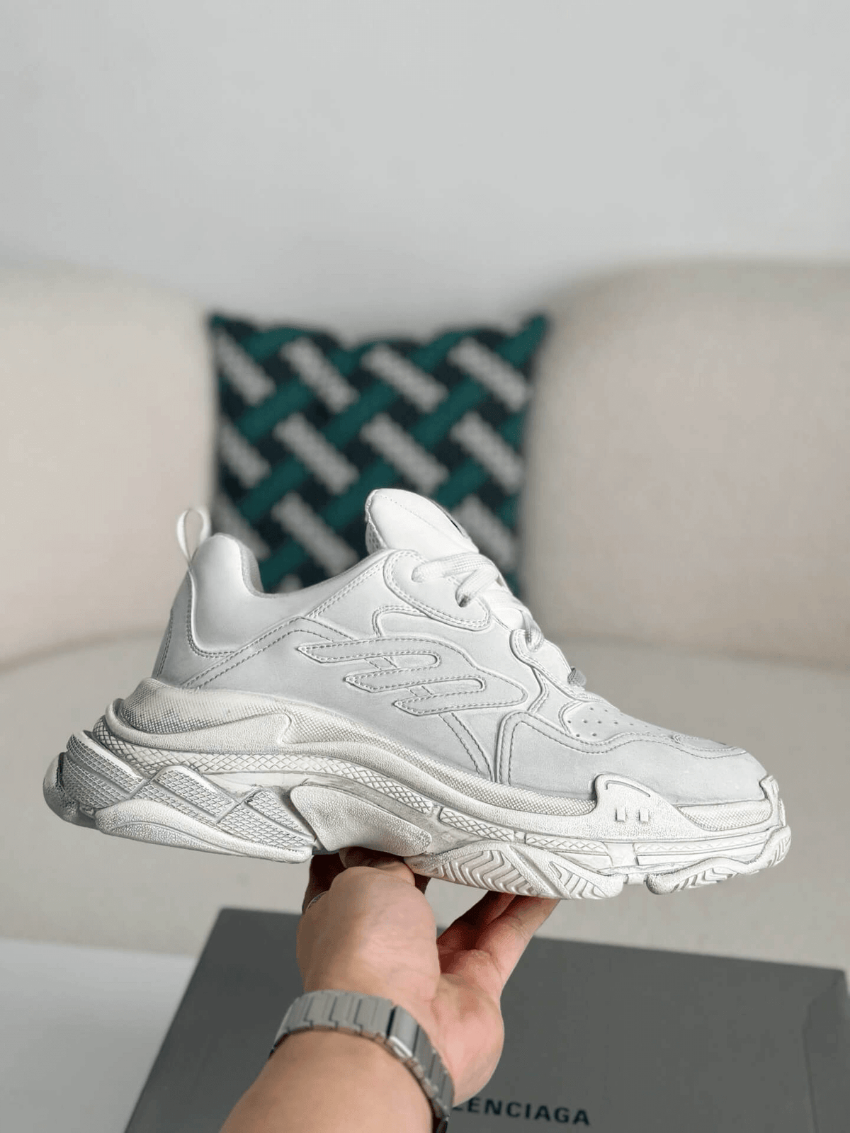 Balenciaga Triple S Sneaker - Triple White Leather & Mesh - photo 10