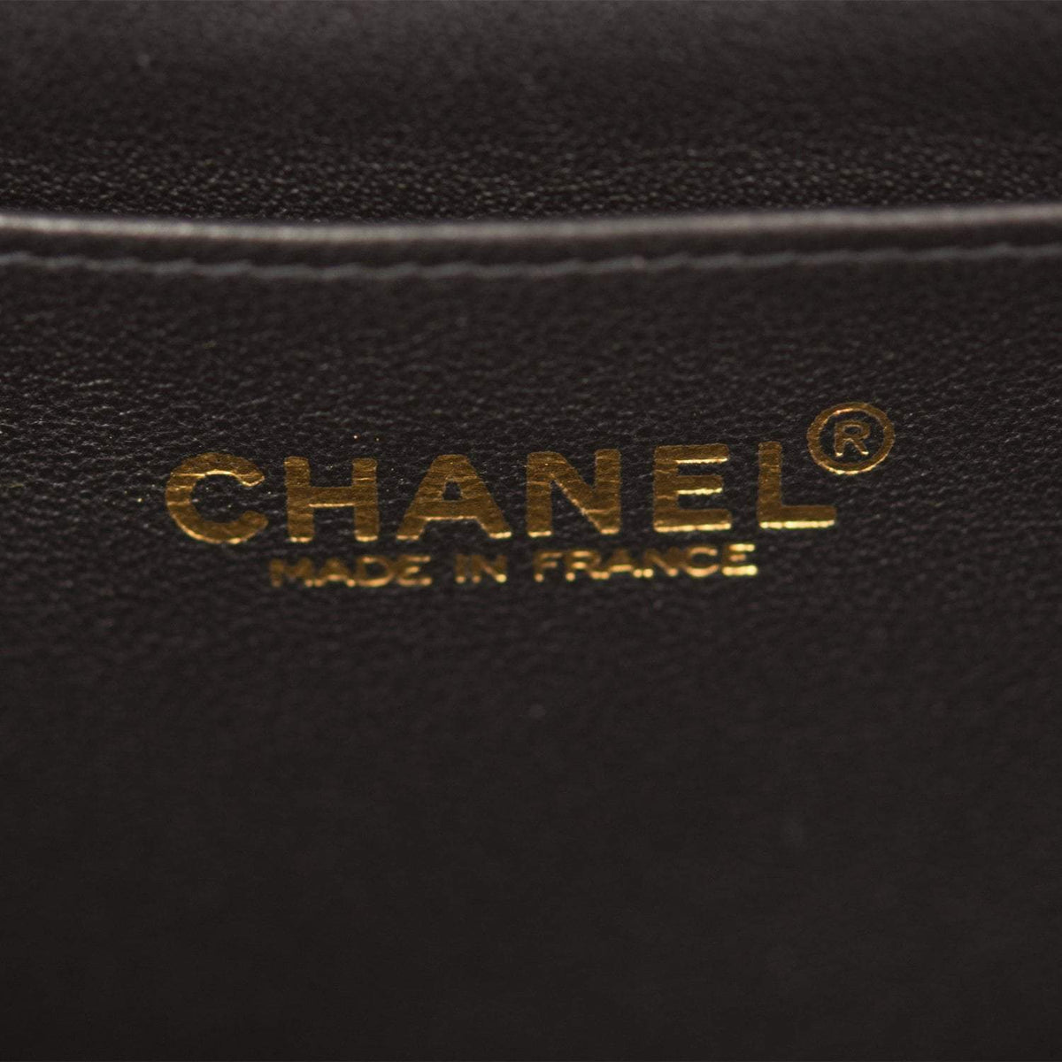 Chanel Vintage Black Quilted Caviar Jumbo Single Flap Bag Gold Hardware - image 9