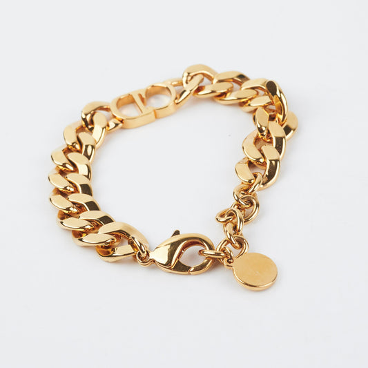 Christian Dior Gold CD Logo Chain Bracelet - photo 2