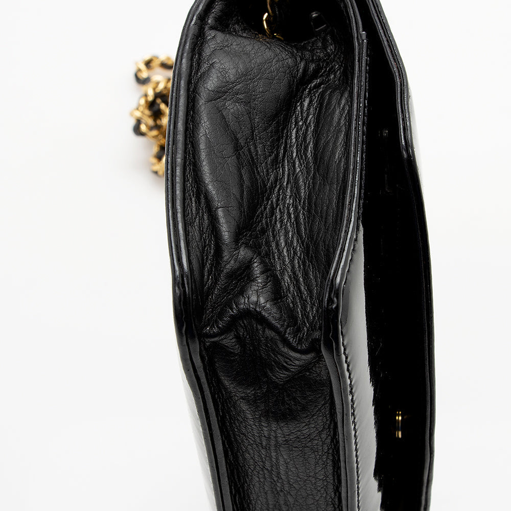 Chanel Vintage Patent Leather Timeless Wallet on Chain Bag - image 15