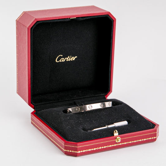 Cartier Love White Gold Size 17 Bracelet - photo 2