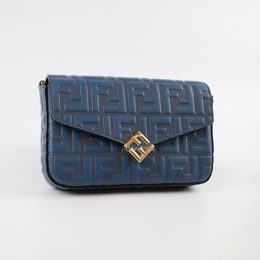 Fendi Blue FF Chain Crossbody - photo 2