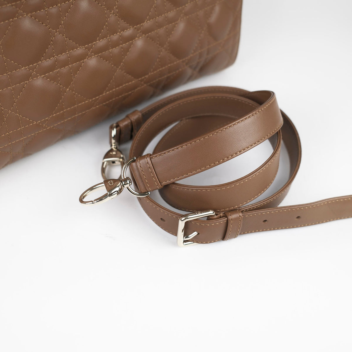 Dior Large Tan Brown Lady Dior Lambskin - photo 20