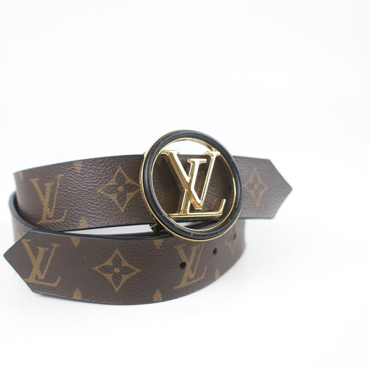 Louis Vuitton Black/Monogram Belt - Size 80 - photo 2