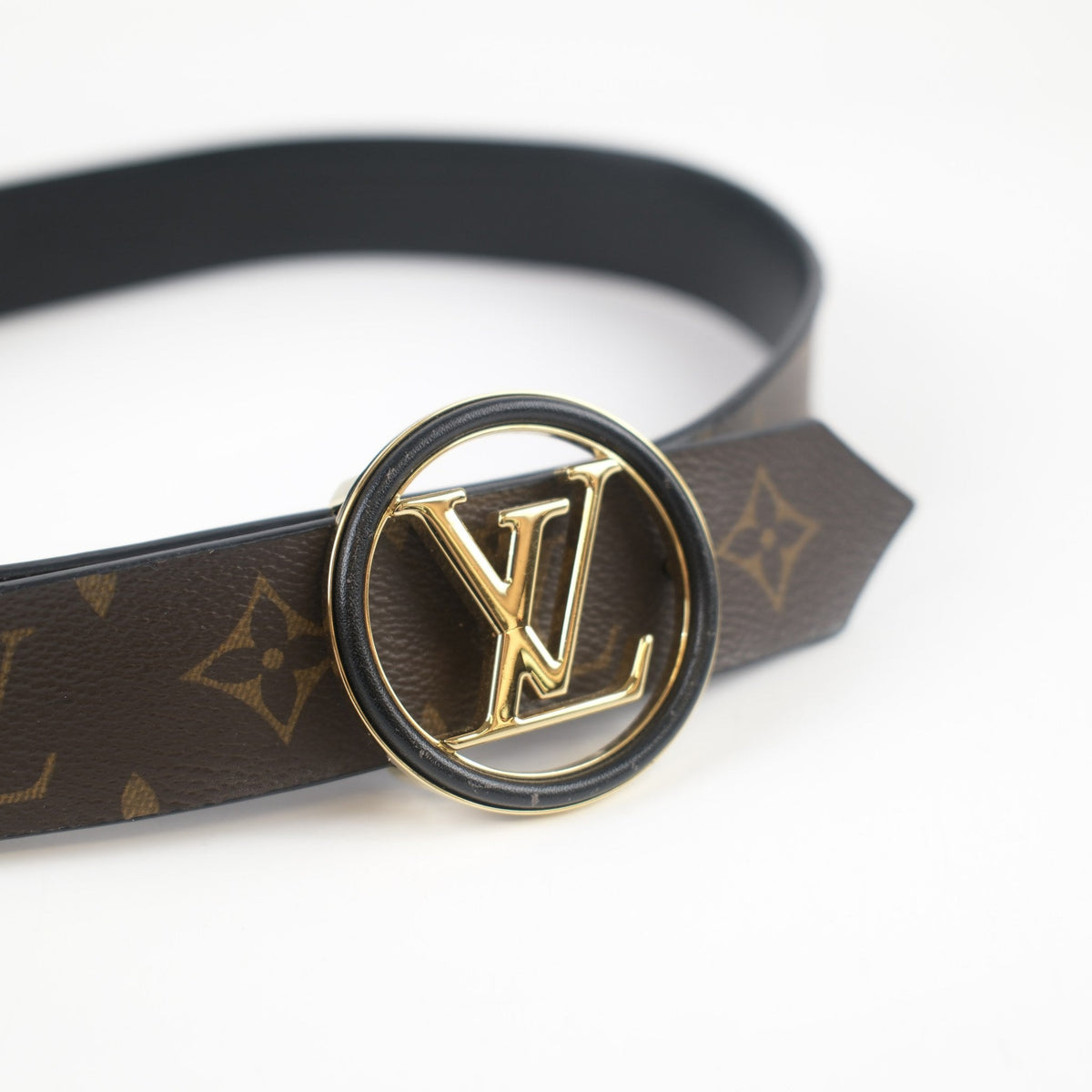 Louis Vuitton Black/Monogram Belt - Size 80 - photo 15