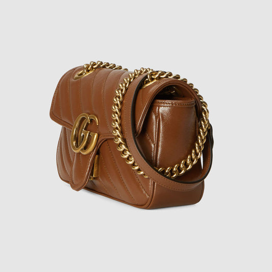GG Marmont mini matelassé shoulder bag Brown Leather - image 2