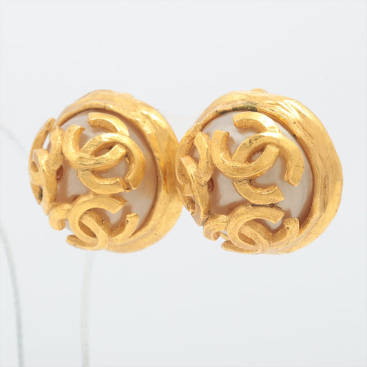 Chanel Round CC Pearl Clip Earrings (Costume Jewellery) - photo 2