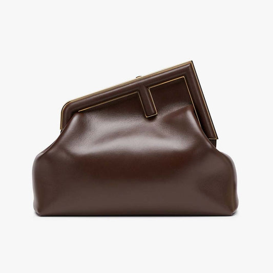 Fendi First Medium Dark Brown Leather Bag - photo 2
