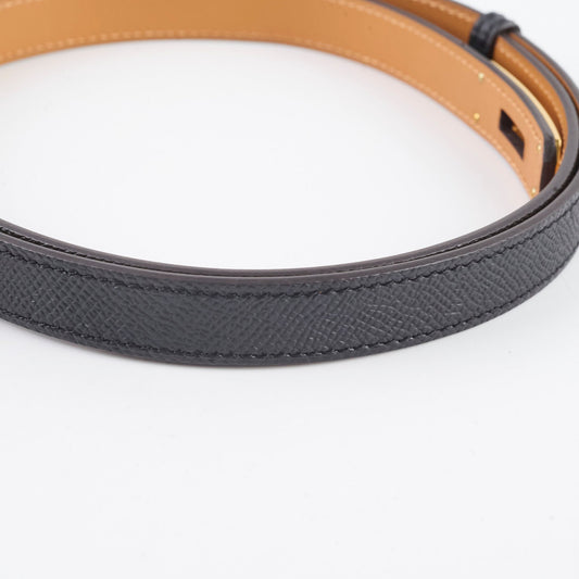 Hermes Kelly 18 Belt Epsom Leather Black-K stamp - photo 2