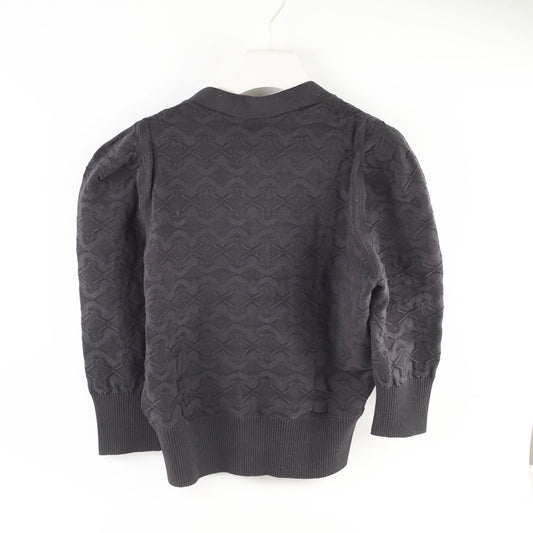 Chanel Black Cotton Cardigan Size 42 - photo 2