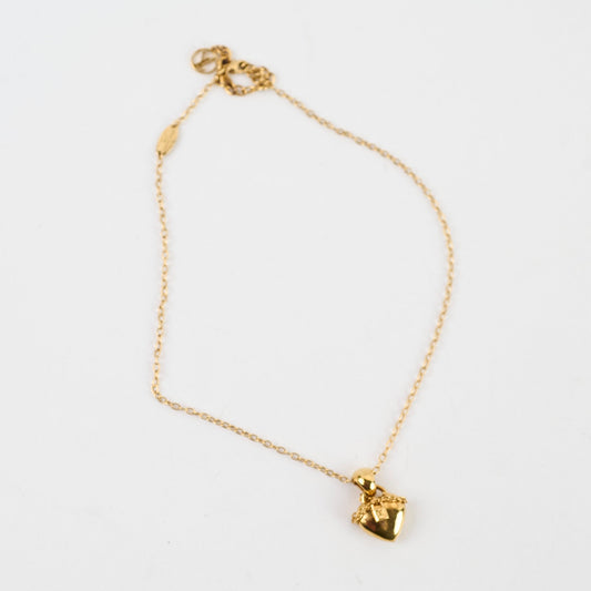 Louis Vuitton Heart Lock Pendant Gold Costume Jewellery - photo 2