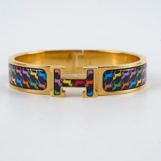 Hermes Clic H Bracelet Houndstooth PM - photo 2