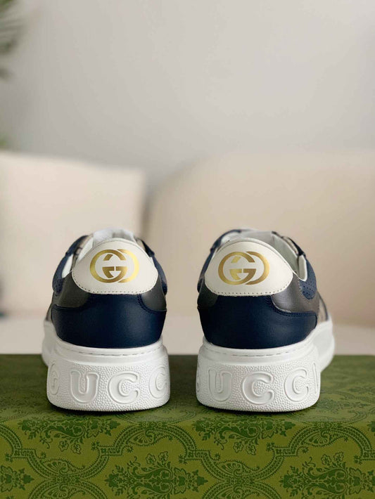 Gucci Re-Web Sneaker - Blue & Beige GG Supreme Canvas - photo 2