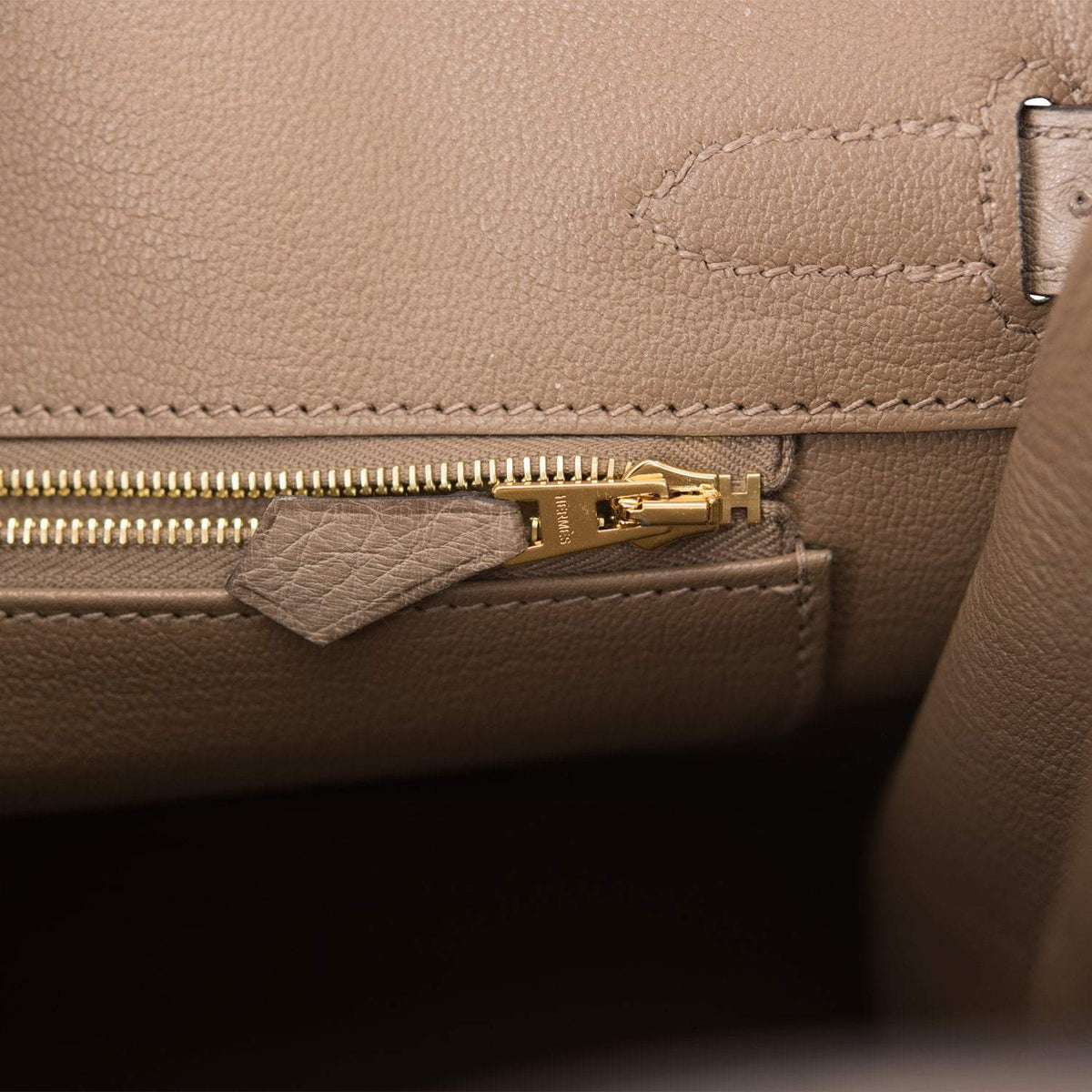 Hermès Gris Asphalte Ostrich Birkin 30cm Gold Hardware - photo 9