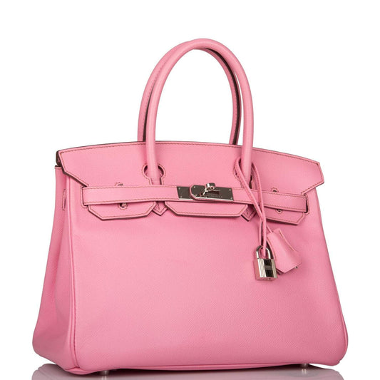 Hermes Birkin 30 Bubblegum 5P Epsom Palladium Hardware - image 2