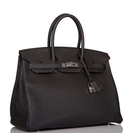 Hermès Birkin 35 Black Togo Palladium Hardware - photo 2