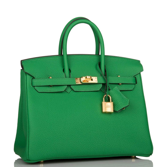 Hermès Birkin 25cm Bambou Togo Gold Hardware - photo 2