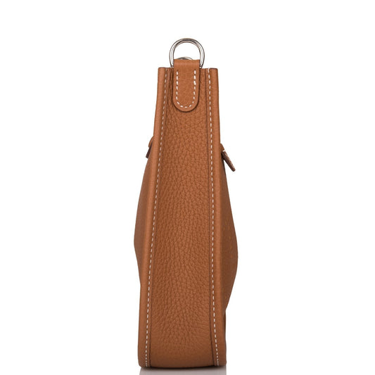 Hermes Gold Clemence Evelyne TPM Bag Palladium Hardware - image 2