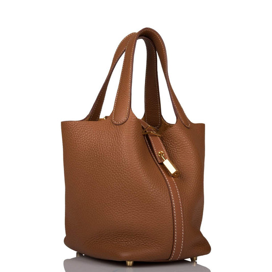 Hermès Picotin Lock 18 Gold Clemence Gold Hardware - photo 2