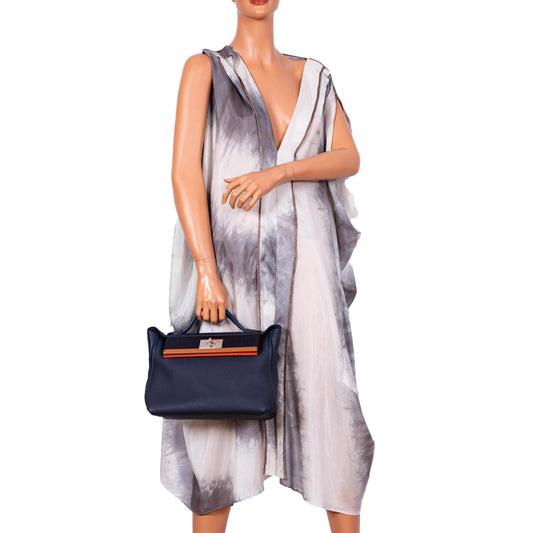 Hermes 24/24 29 Blue Nuit Togo and Matte Alligator Palladium Hardware - 2020, Y - image 2