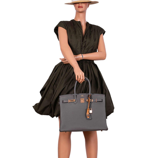 Hermès Birkin 35 Etain Togo with Rose Gold Hardware - 2021, Z - photo 2