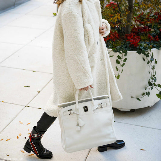 Hermès Birkin 40 HAC White Togo Palladium Hardware - photo 2