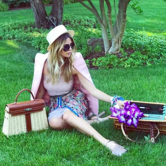 Hermes Kelly 35 Picnic, Wicker & Barenia leather Palladium Hardware - 2018, C - image 2