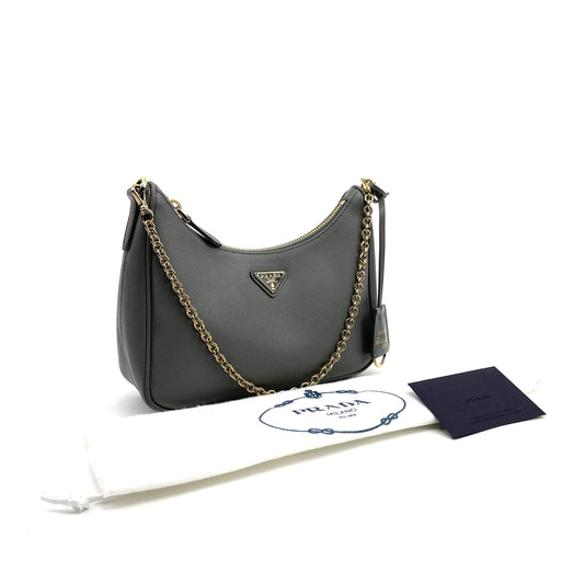Prada Saffiano Re-Edition 2005 Shoulder Bag Marmo - photo 2