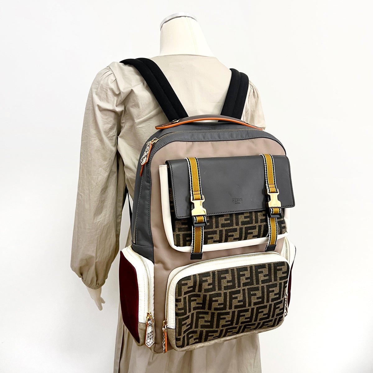 Fendi Patchwork Monogram Backpack - photo 15