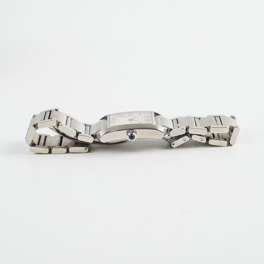 Cartier Medium Tank Francaise 27mm Stainless Steel Watch W51011Q3 - photo 2