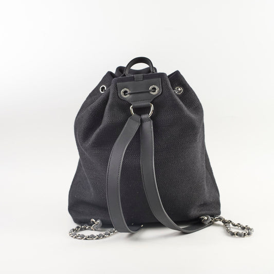 Chanel Deauville Backpack Navy Blue - photo 2