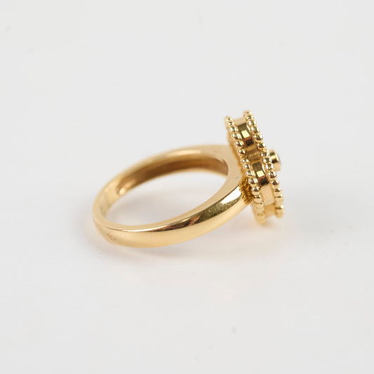 Van Cleef & Arpels Vintage Alhambra Onxy Diamond Ring Size 52 - photo 2