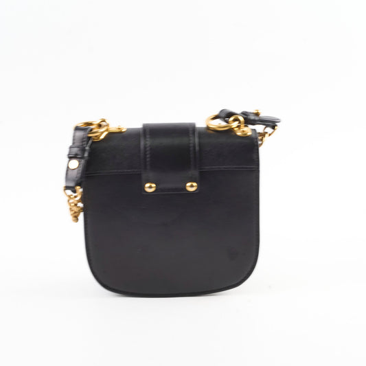Prada Cahier Curved Crossbody Bag Black - photo 2