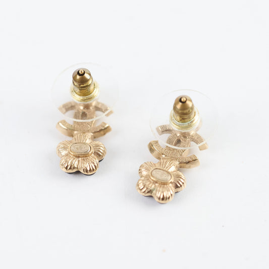 Chanel CC Flower Earrings Costume Jewellery - photo 2